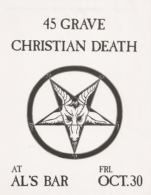 45 Grave & Christian Death @ Al’s Bar. 1981