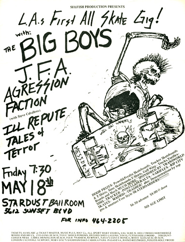 Big Boys, JFA, Agression, Faction, Ill Repute at The Stardust. Fri. May 18th Big Boys, JFA, Agression, Faction, Ill Repute at The Stardust. Fri. May 18th
