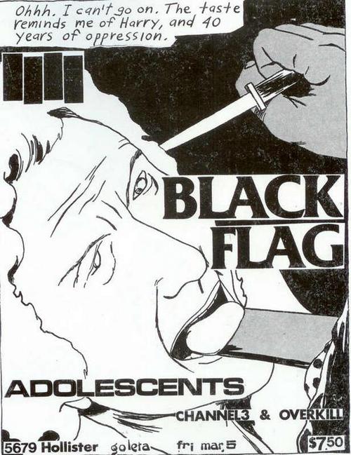 Black Flag, Adolescents, Channel 3 & Overkill @ Goleta 1982 Black Flag, Adolescents, Channel 3 & Overkill @ Goleta 1982