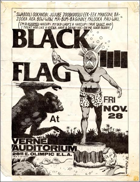 Black Flag at The Verne Auditorium. Nov 28th 1980