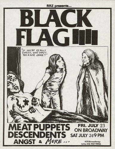 Black Flag, Meat Puppets, Descendents on Broadway. 1982