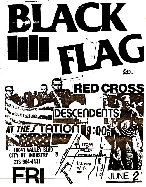 Black Flag, Red Cross, Descendents @ The Station.