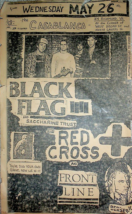 Black Flag, Saccharine Trust, Red Cross, Frontline @ The Casablanca. 1982