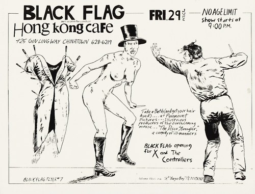 Black Flag, X, Controllers at the Hong Kong Cafe. June 29th 1979 Black Flag, X, Controllers at the Hong Kong Cafe. June 29th 1979