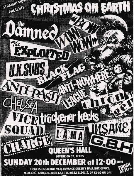 Christmas On Earth Festival Leeds, Queeens Hall December 20th 1981