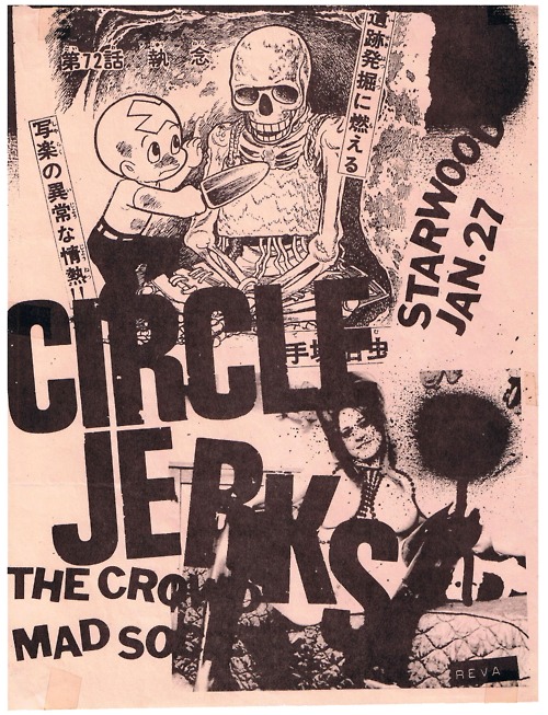 Circle Jerks, The Crowd, Mad Society at The Starwood, January 27, 1981