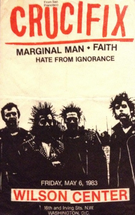 Crucifix, Marginal Man and Faith at Wilson Center. May 1983 Crucifix, Marginal Man and Faith at Wilson Center. May 1983