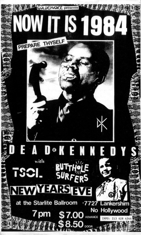 Dead Kennedys, TSOL, Butthole Surfers @ The Starlite Ballroom.
