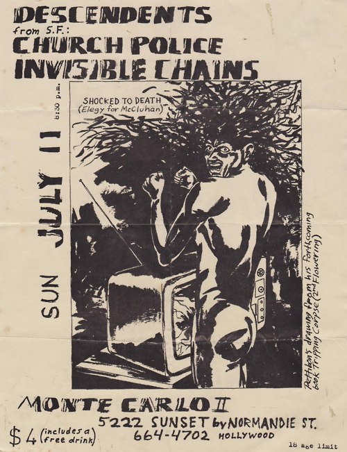 Descendents, Church Police & Invisible Chains @ Monte Carlo II. 1982
