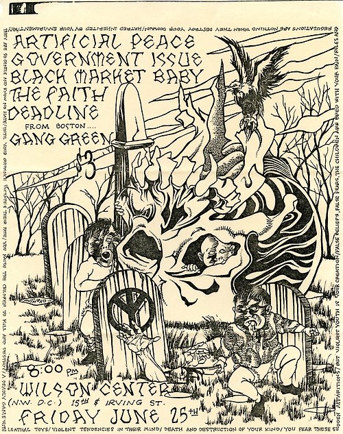 Faith, Artificial Peace, G.I., Black Market baby, Deadline, Gang Green @ Wilson Center, Washington DC 6-25-82 Faith, Artificial Peace, G.I., Black Market baby, Deadline, Gang Green @ Wilson Center, Washington DC 6-25-82
