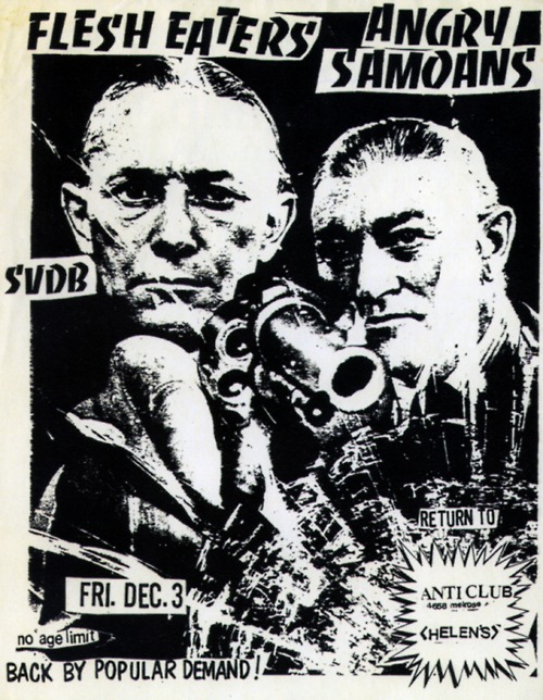 Flesh Eaters, Angry Samoans, SVDB @ Anti Club 1982 “”