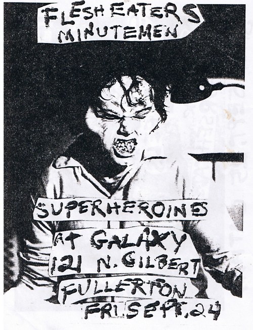 Flesheaters, Minutemen, Super Heroines @ Galaxy Theater. 1982. Flesheaters, Minutemen, Super Heroines @ Galaxy Theater. 1982.