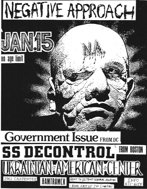 Negative Approach, Government Issue, SS Decontrol at The Ukranian Jan 15th Negative Approach, Government Issue, SS Decontrol at The Ukranian Jan 15th