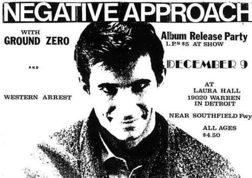 Negative Approach, Ground Zero @ Laura Hall 1983 Negative Approach, Ground Zero @ Laura Hall 1983