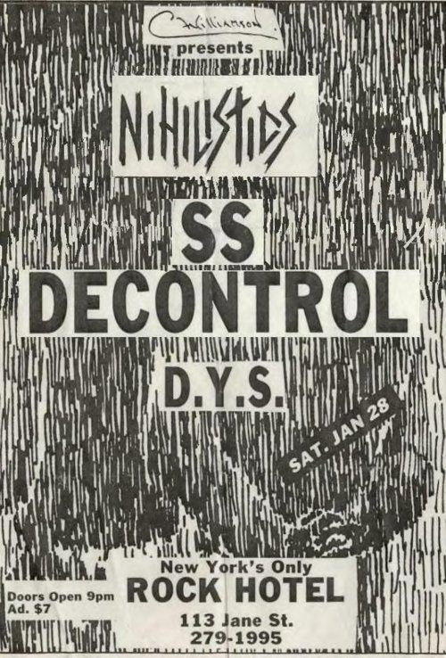 Nihilistics, SSD & DYS @ Rock Hotel.1984