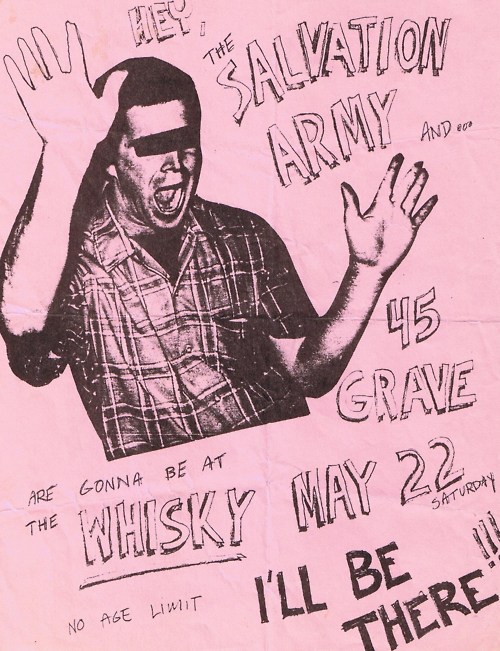 Salvation Army & 45 Grave at the Whisky 1982