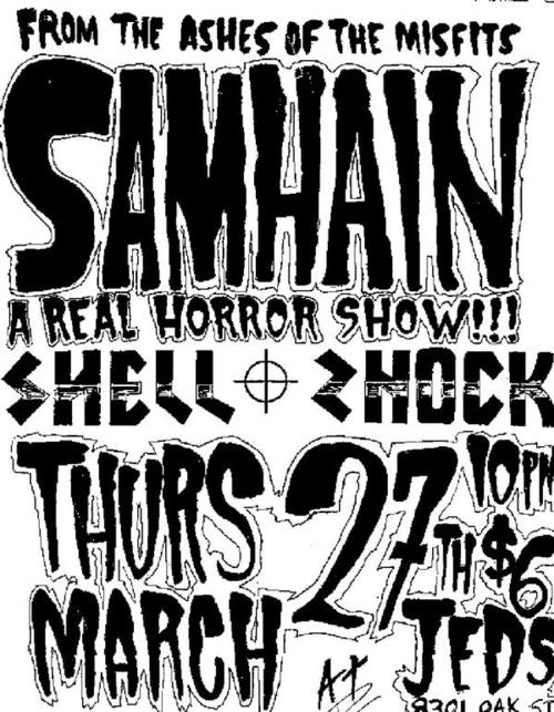 Samhain & Shell Shock @ Jed’s. 1986