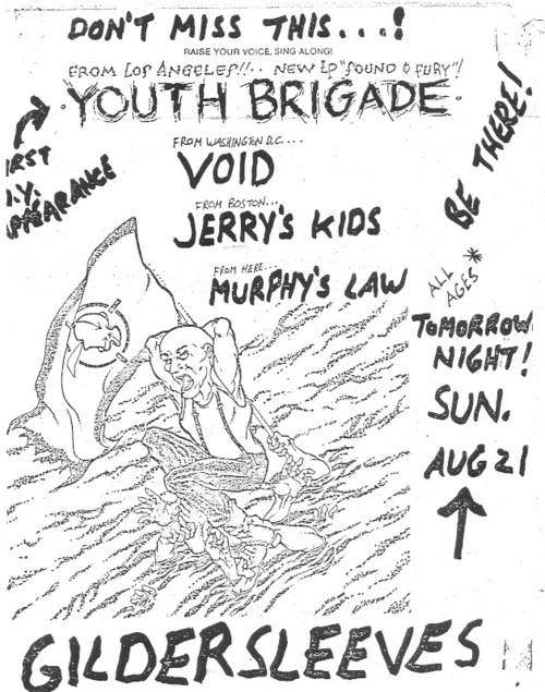 scott-gotankgo: “ 1983 - New York City. Youth Brigade, Void, Jerry’s Kids and Murphy’s Law ”