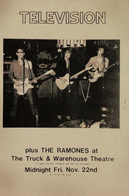 Television & The Ramones @ The Truck & Warehouse Theatre 1974