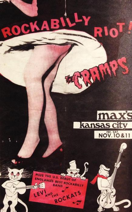 The Cramps + Levi & The Rockats @ Max’s Kansas City, New York. Nov 1978