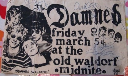 The Damned at the Waldorf, Friday March 5th