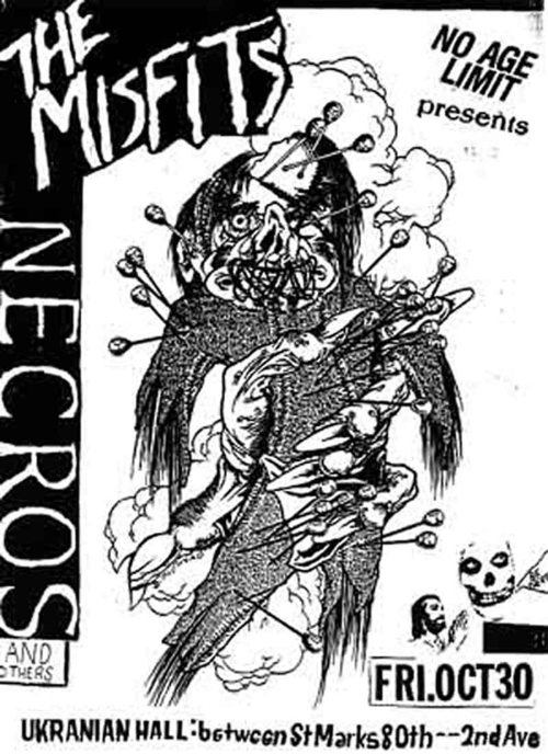 The Misfits and Necros @ The Ukrainian Hall. Oct 1981
