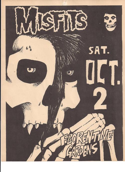 The Misfits at Florentine Gardens. Sat. Oct 2nd.