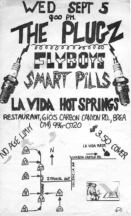 The Plugz, Flyboys, Smart Pills @ La Vida Hot Springs. 1979 The Plugz, Flyboys, Smart Pills @ La Vida Hot Springs. 1979
