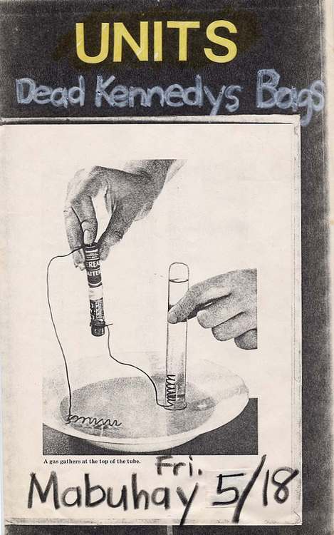 Units, Dead Kennedys, Bags @ Mabuhay Gardens 1977