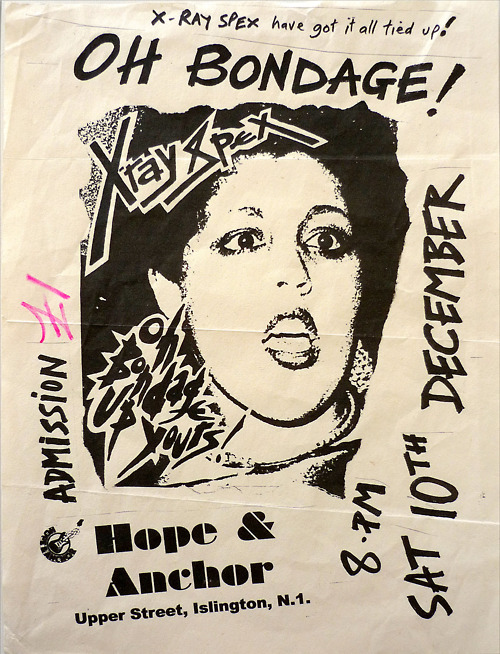 Xray Spex at Hope & Anchor, Sat December 10th.